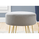 Monarch I 9003 Ottoman - Grey/Gold IMAGE 3