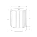 Monarch I 9017 Ottoman - Dark Pink/Gold IMAGE 5