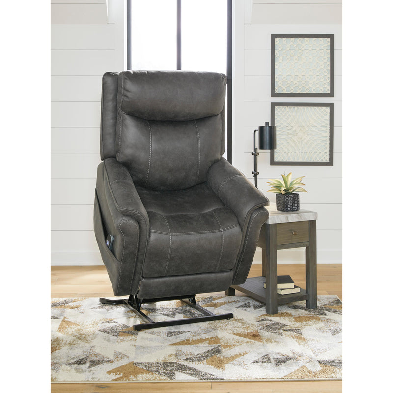 Signature Design by Ashley Lorreze Leather Look Lift Chair with Heat and Massage 8530512 IMAGE 10