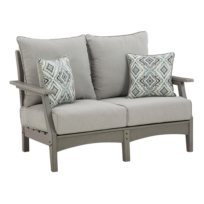 Signature Design by Ashley Visola P802-835 Loveseat with Cushion IMAGE 2