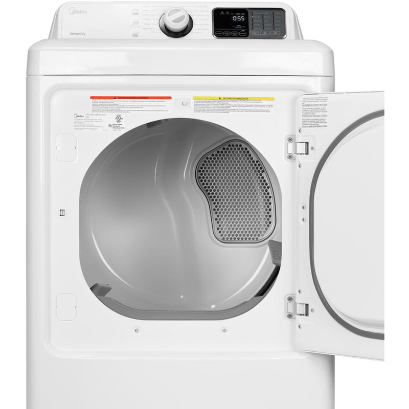 Midea 7.5 cu. ft. Electric Dryer with Sensor Dry MLE451NBWW IMAGE 2