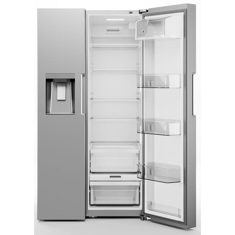 Midea 36-inch, 26.3 cu.ft. Freestanding Side-by-Side Refrigerator with External Water and Ice Dispensing System MRS26D5AST IMAGE 6