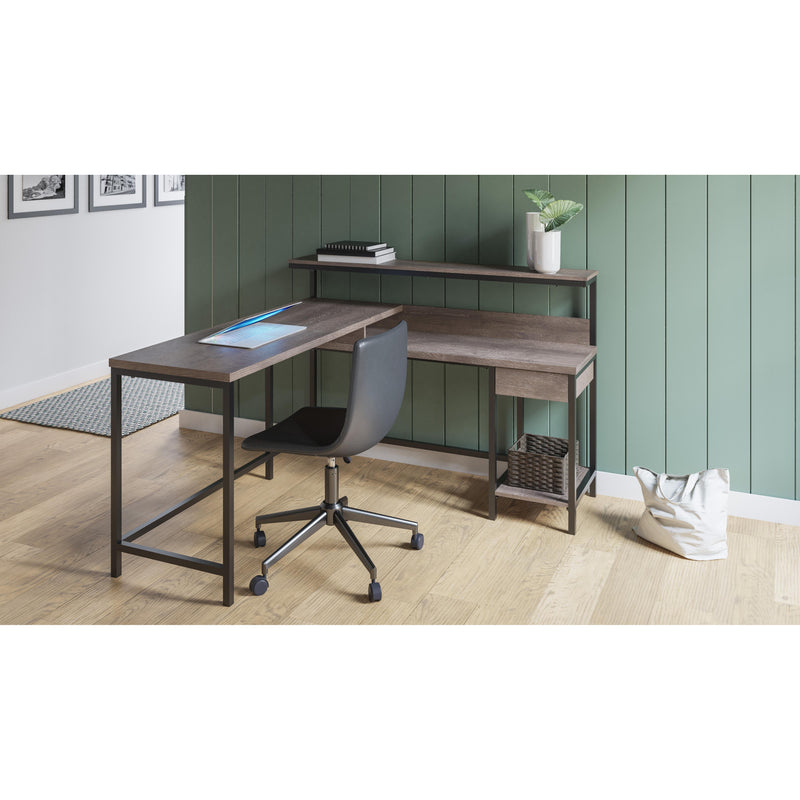 Signature Design by Ashley Arlenbry H275-24 L-Desk with Storage IMAGE 5