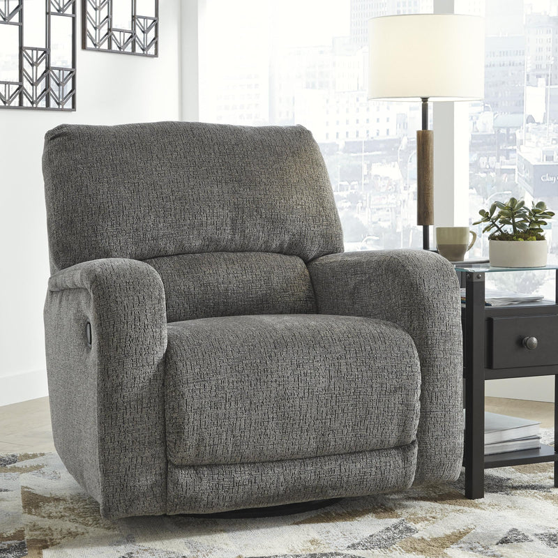 Signature Design by Ashley Wittlich Swivel Glider Fabric Recliner 5690161C IMAGE 3