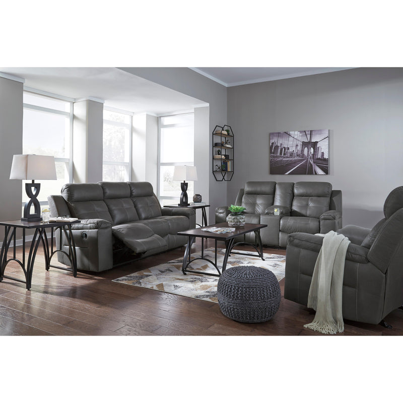 Signature Design by Ashley Jesolo Reclining Fabric Loveseat with Console 8670594C IMAGE 12