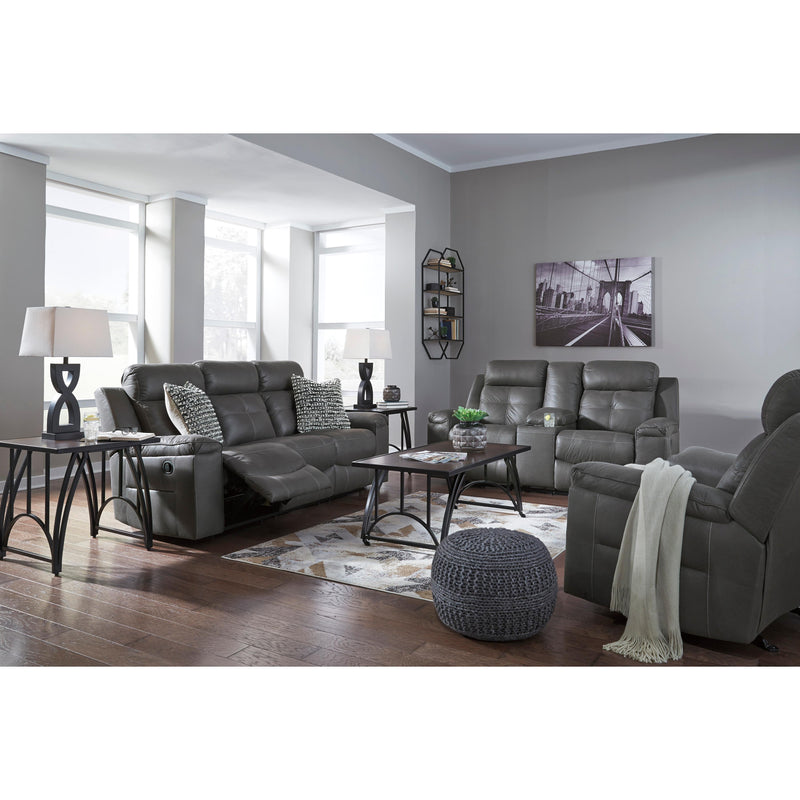 Signature Design by Ashley Jesolo Reclining Fabric Loveseat with Console 8670594C IMAGE 13