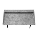 Monarch I 7540 Computer Desk - Grey Stone-Look/Black IMAGE 3