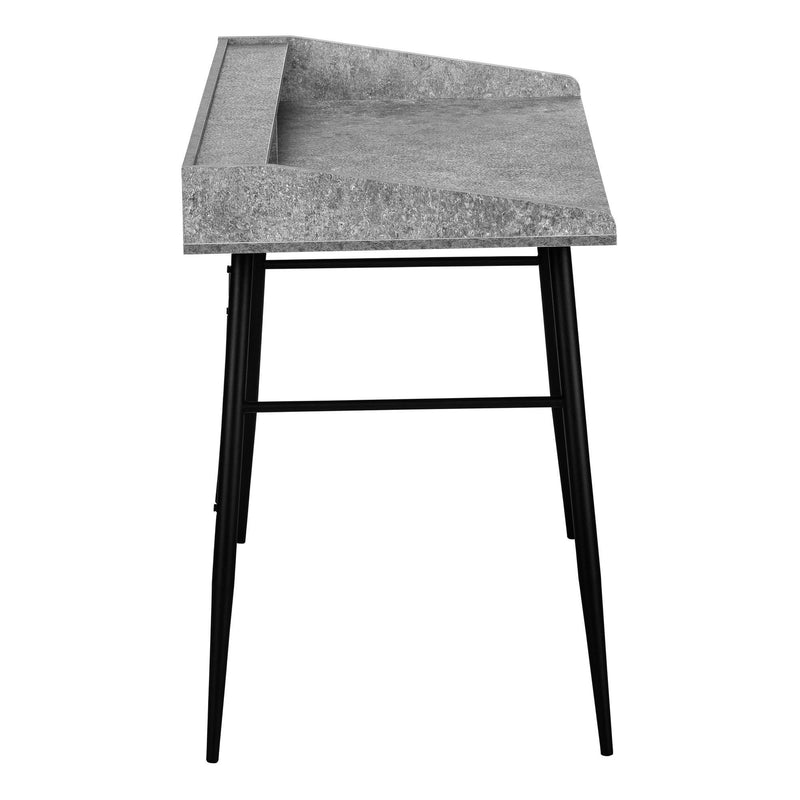 Monarch I 7540 Computer Desk - Grey Stone-Look/Black IMAGE 4