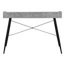 Monarch I 7540 Computer Desk - Grey Stone-Look/Black IMAGE 5