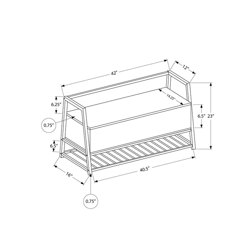 Monarch I 4500 Bench - Grey/Black IMAGE 11