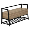 Monarch I 4501 Bench - Dark Taupe/Black IMAGE 1
