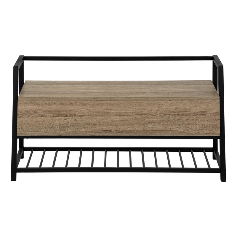 Monarch I 4501 Bench - Dark Taupe/Black IMAGE 2