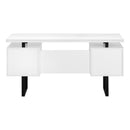 Monarch I 7631 Computer Desk - White/Black IMAGE 4