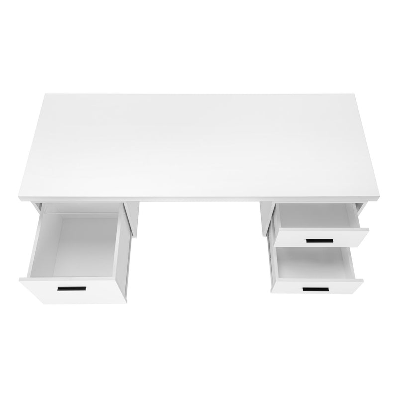Monarch I 7631 Computer Desk - White/Black IMAGE 5
