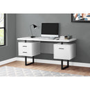 Monarch I 7631 Computer Desk - White/Black IMAGE 9