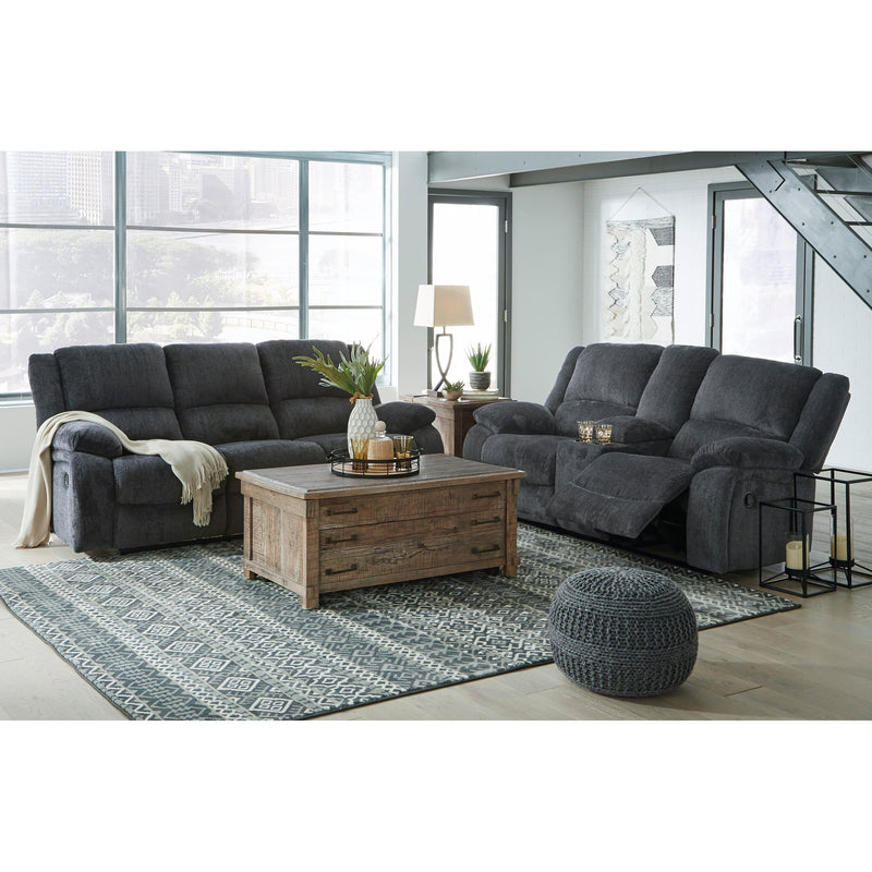 Signature Design by Ashley Draycoll Reclining Fabric Loveseat with Console 7650494C IMAGE 11