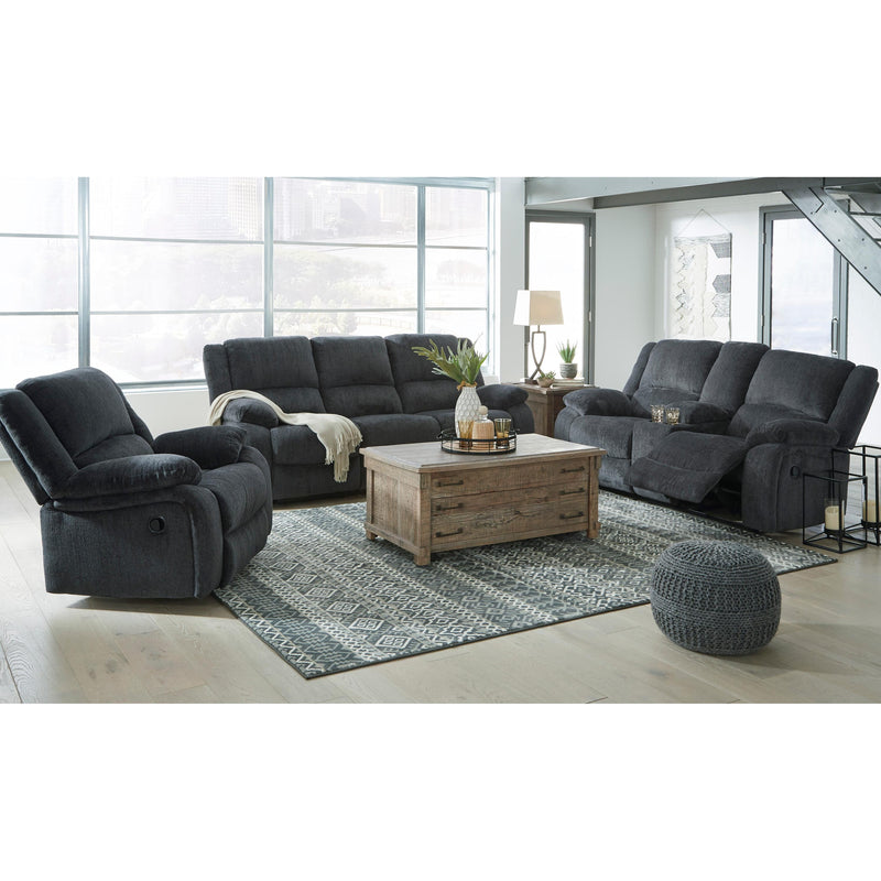 Signature Design by Ashley Draycoll Reclining Fabric Loveseat with Console 7650494C IMAGE 12