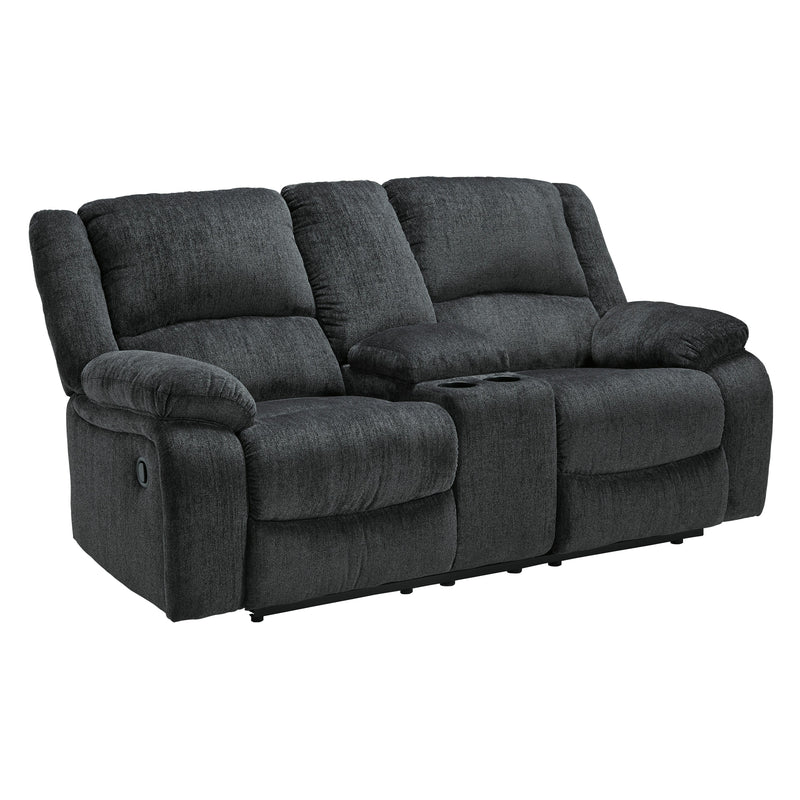 Signature Design by Ashley Draycoll Reclining Fabric Loveseat with Console 7650494C IMAGE 2