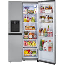  LG 36-inch, 27.2 cu.ft. Freestanding Side-by-Side Refrigerator with External Water and Ice Dispensing System LRSXS2706V IMAGE 2
