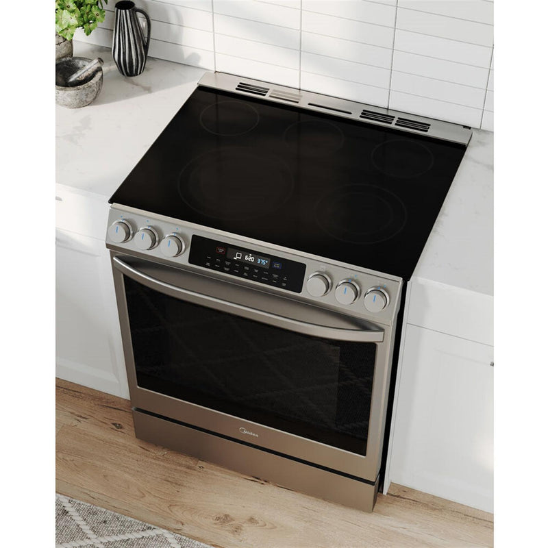 Midea 30-inch Slide-in Electric Range with True Convection MESE30S4AST IMAGE 10