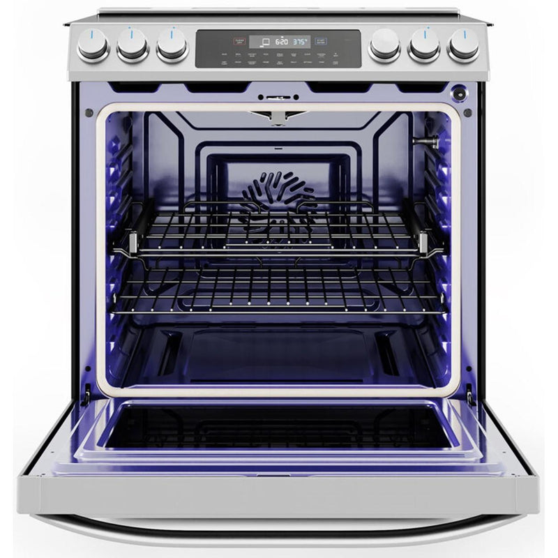 Midea 30-inch Slide-in Electric Range with True Convection MESE30S4AST IMAGE 2