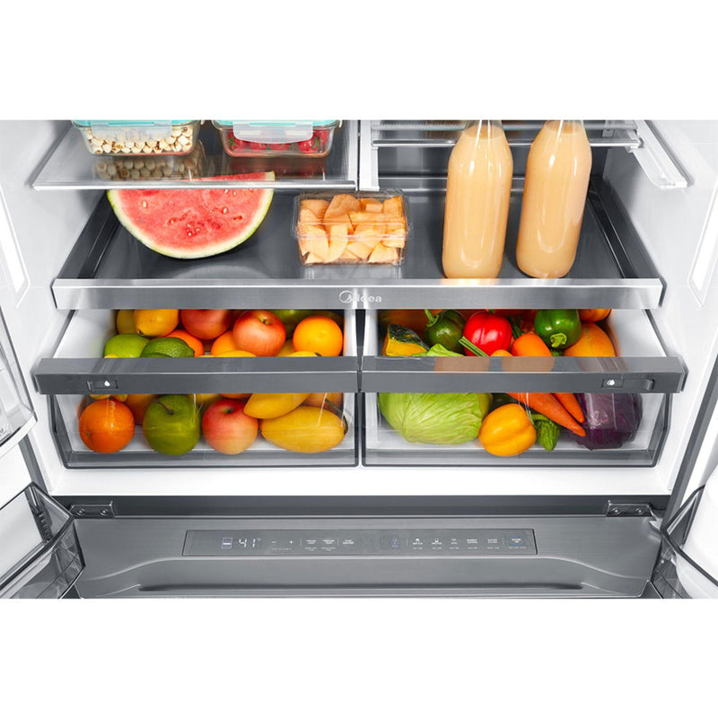 Midea 21.6 cu. ft. Counter-Depth 4-French Door Refrigerator MRQ22D7AST IMAGE 5