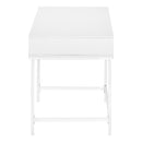 Monarch I 7554 Computer Desk - White/White Metal IMAGE 3