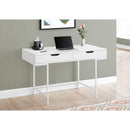 Monarch I 7554 Computer Desk - White/White Metal IMAGE 9