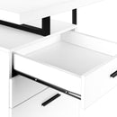Monarch I 7646 Computer Desk - White/Black Metal IMAGE 8