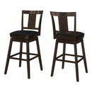 Monarch I 1230 Swivel Bar Stool - Espresso/Black IMAGE 1