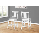 Monarch I 1233 Swivel Counter Stool - White/Grey IMAGE 2