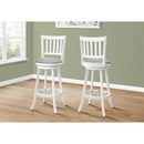 Monarch I 1238 Swivel Bar Stool - White/Grey IMAGE 2