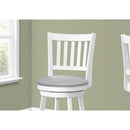 Monarch I 1238 Swivel Bar Stool - White/Grey IMAGE 3
