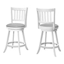 Monarch I 1239 Swivel Counter Stool - White/Grey IMAGE 1