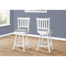 Monarch I 1239 Swivel Counter Stool - White/Grey IMAGE 2