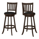 Monarch I 1236 Swivel Bar Stool - Espresso/Black IMAGE 1