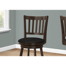 Monarch I 1237 Swivel Counter Stool - Espresso/Black IMAGE 3