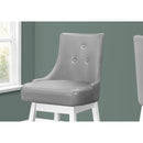 Monarch I 1243 Swivel Bar Stool - Grey/White IMAGE 3