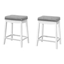 Monarch I 1263 Counter Stool - Grey/White IMAGE 1