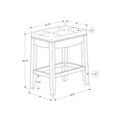 Monarch I 1263 Counter Stool - Grey/White IMAGE 5