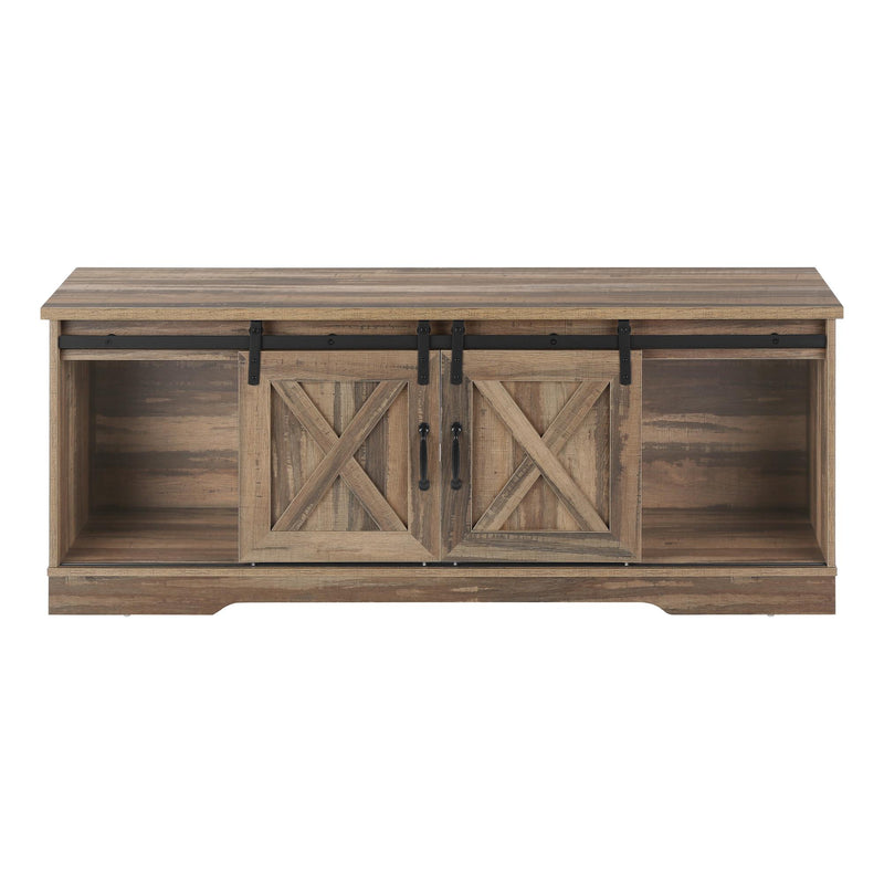 Monarch I 2748 60" TV Stand - Brown Reclaimed-Look IMAGE 2