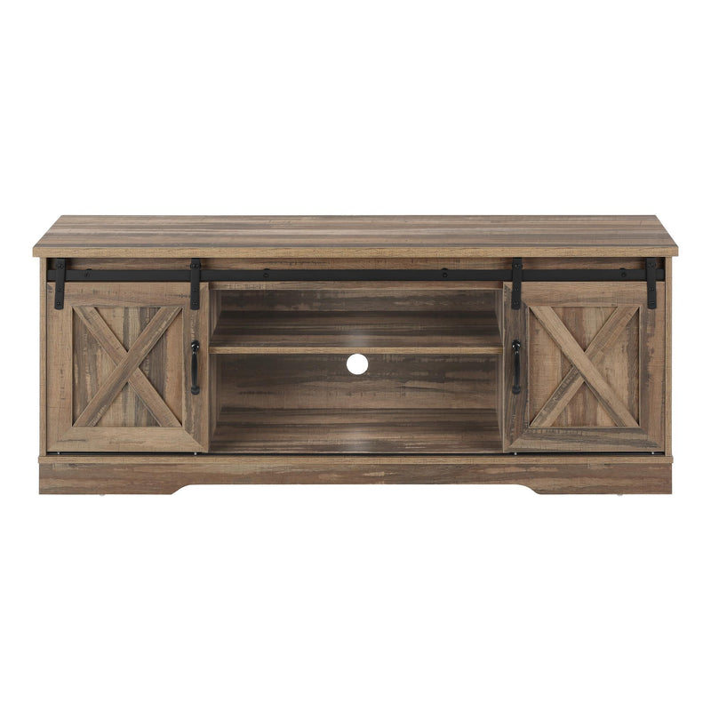 Monarch I 2748 60" TV Stand - Brown Reclaimed-Look IMAGE 3