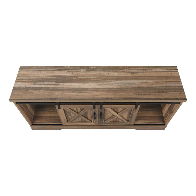 Monarch I 2748 60" TV Stand - Brown Reclaimed-Look IMAGE 5