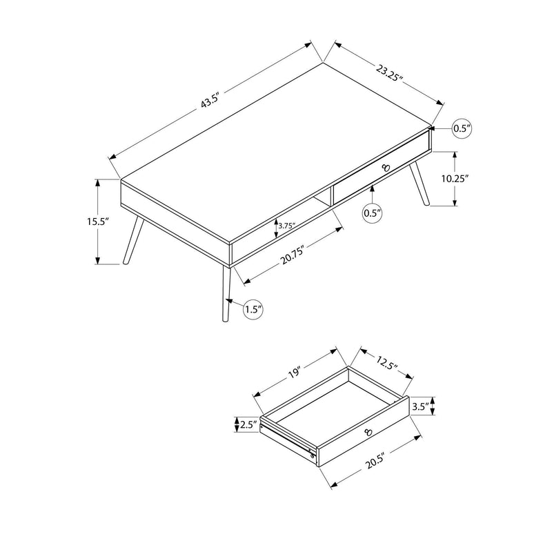 Monarch I 2836 Coffee Table - Walnut IMAGE 11