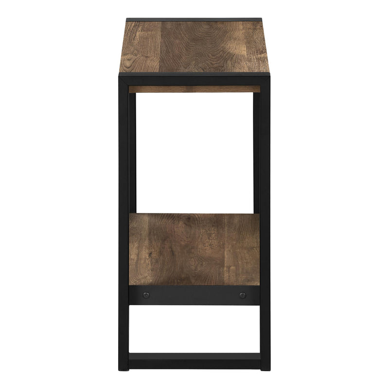 Monarch I 2852 Accent Table - Brown Reclaimed Wood-Look/Black Metal IMAGE 3