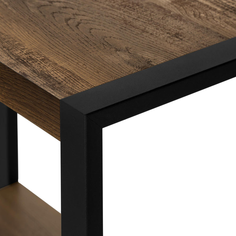 Monarch I 2852 Accent Table - Brown Reclaimed Wood-Look/Black Metal IMAGE 6