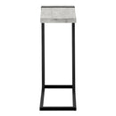 Monarch I 2858 Accent Table - Gray Reclaimed Wood-Look/Black Metal IMAGE 3