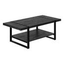 Monarch I 2860 Coffee Table - Black Reclaimed Wood-Look/Black Metal IMAGE 1