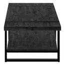 Monarch I 2860 Coffee Table - Black Reclaimed Wood-Look/Black Metal IMAGE 3