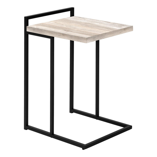 Monarch I 3632 Accent Table - Taupe Reclaimed Wood/Black Metal IMAGE 1